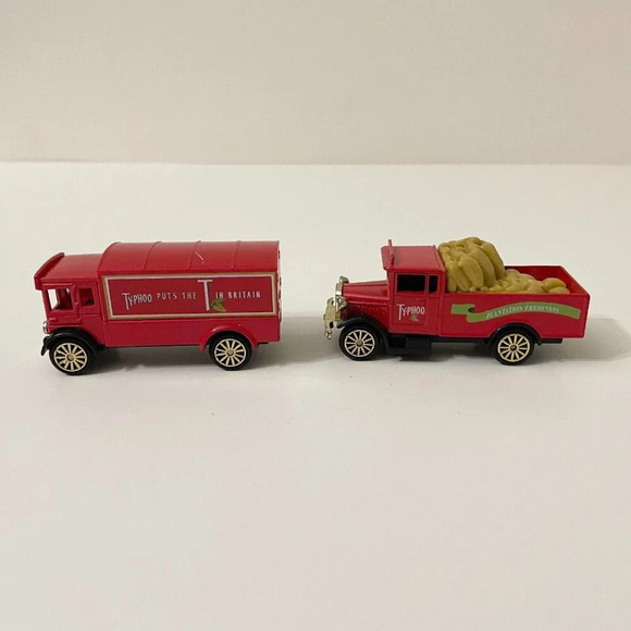 Vtg Lot of 2 Corgi Morris Truck Plantation Freshness Typhoo  AEC Van Diecast - Picture 16 of 16